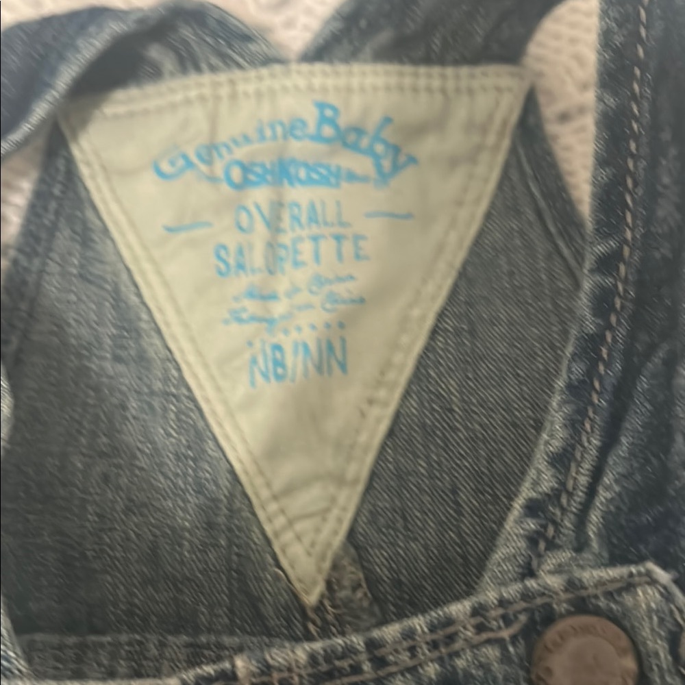 OshKosh B'gosh Blue Denim Overalls Classic Design - Picture 3 of 3